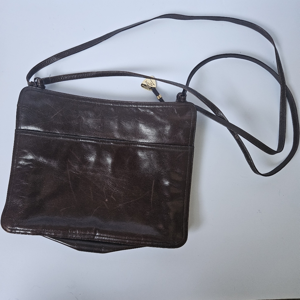 Morris Moskowitz Brown Leather Purse
